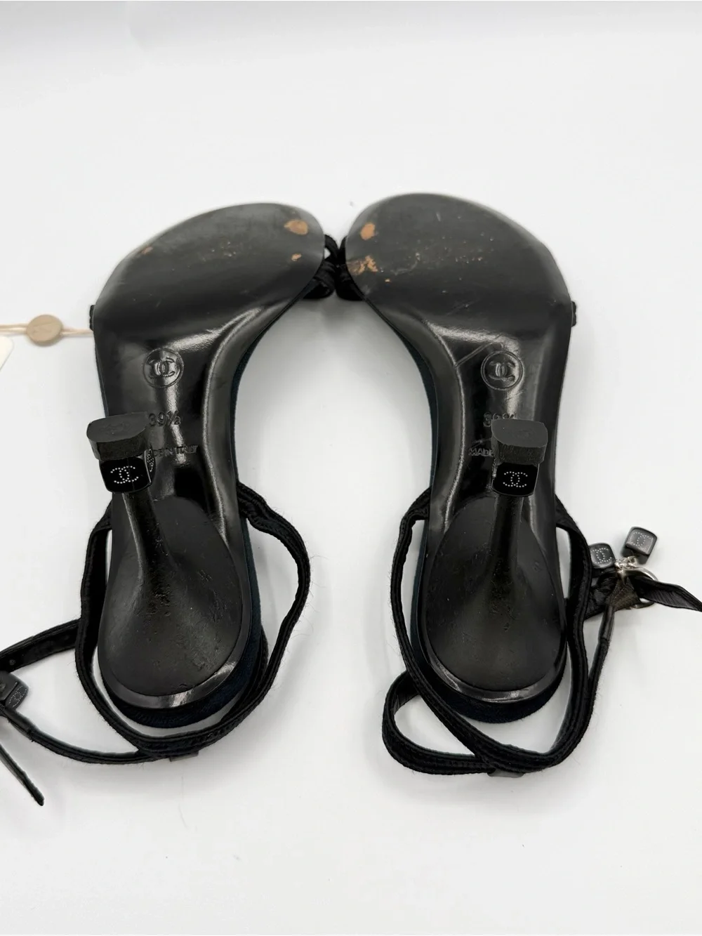 Chanel RARE Dice Ankle Strap heels size 39.5